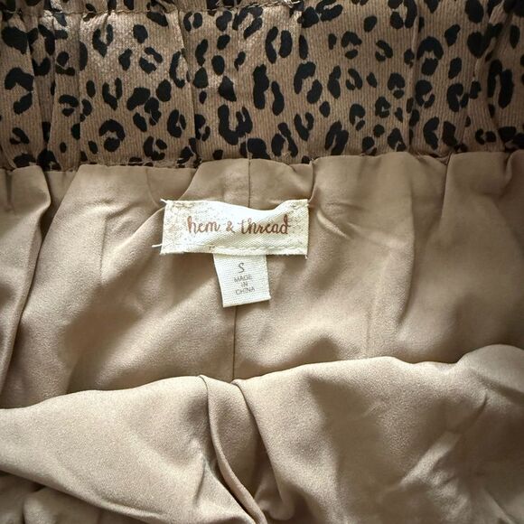 Hem & Thread Leopard Mini Skirt - Picture 3 of 5